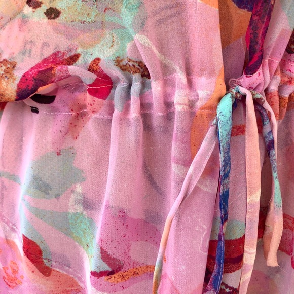 🛑SOLD🛑💕EUC Calvin Klein Pink Sheer Top💕 - Picture 4 of 10